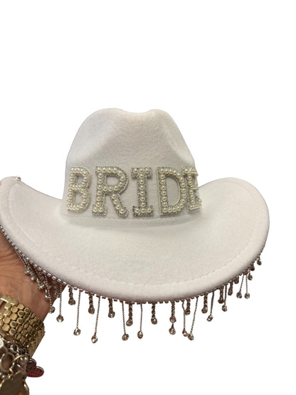 Bride Rhinestone Cowboy Hat