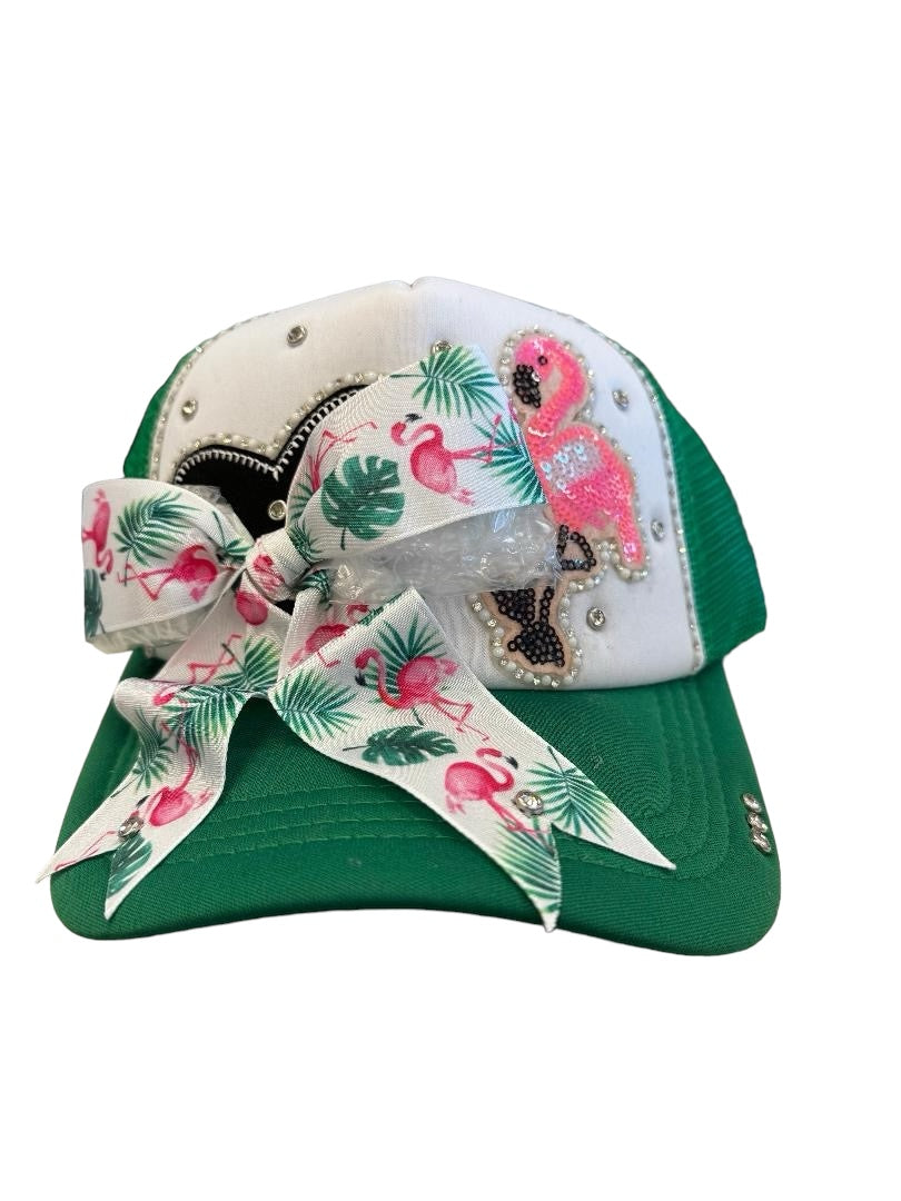 Flamingo Bow Trucker Hat