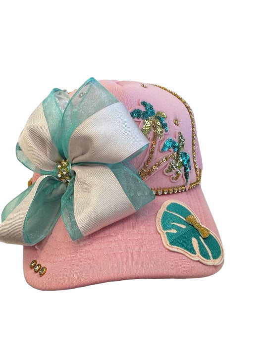 Palm Tree Bow Trucker Hat