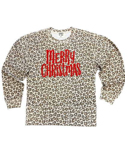 Leopard Merry Christmas Sweatshirt