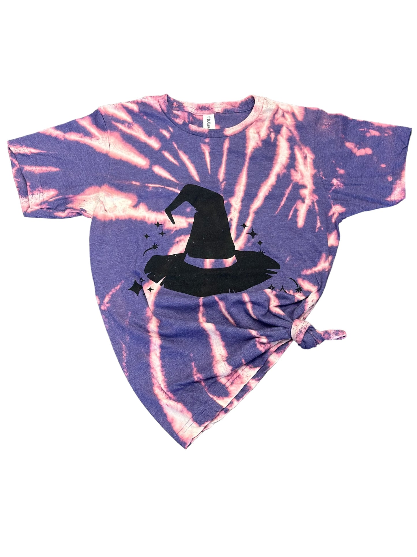 Bleached Purple Witchy Wishes Tee