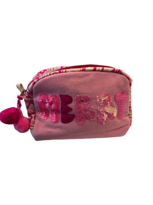 Merry & Pink Zipper Pouch