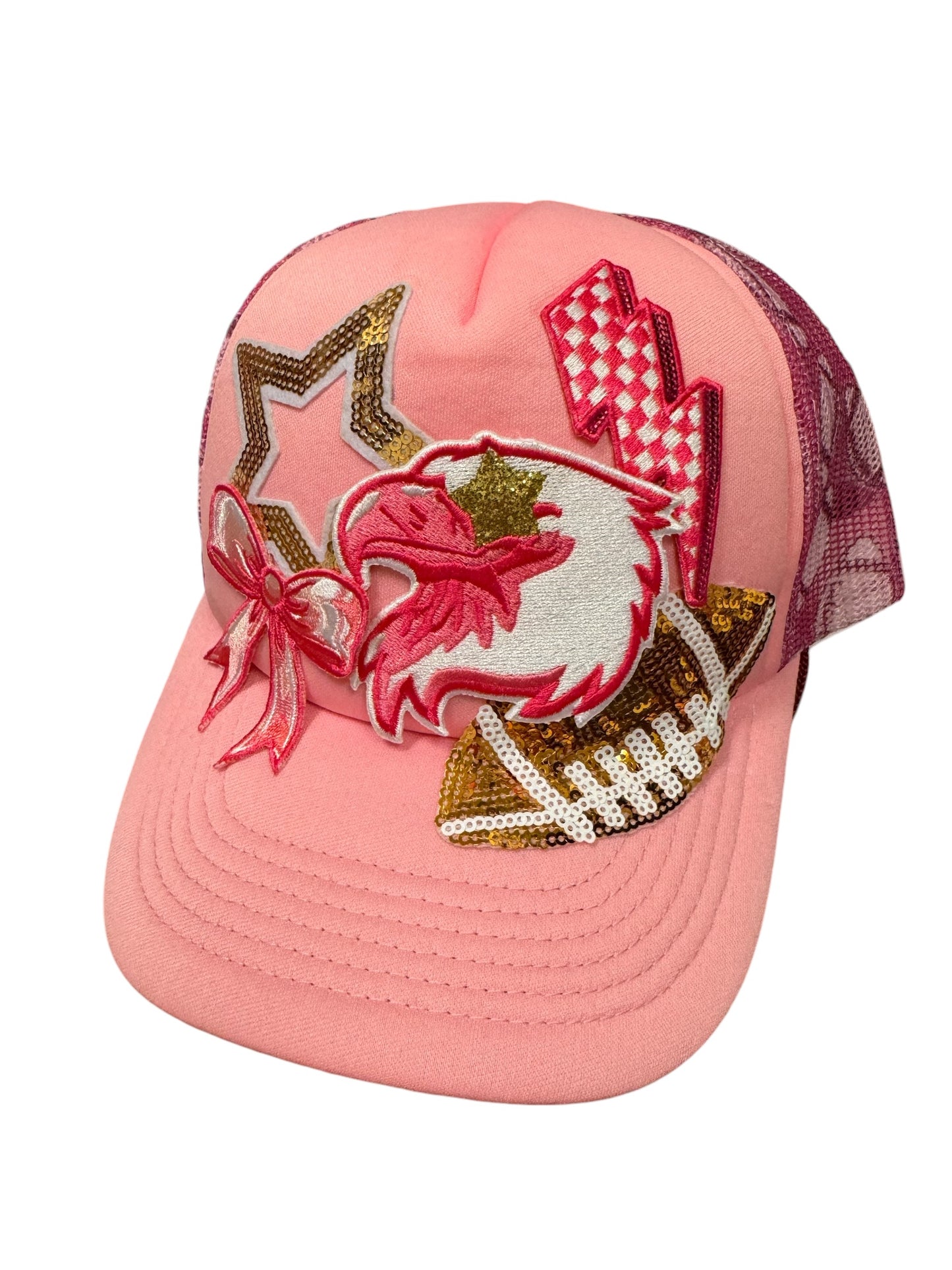 Pink Out Eagles Trucker Hat