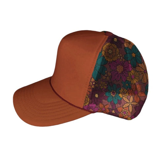 Floral Mesh Back Cap