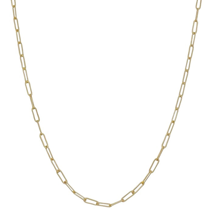 Gold Clip Chain Necklace (Water Resistant)