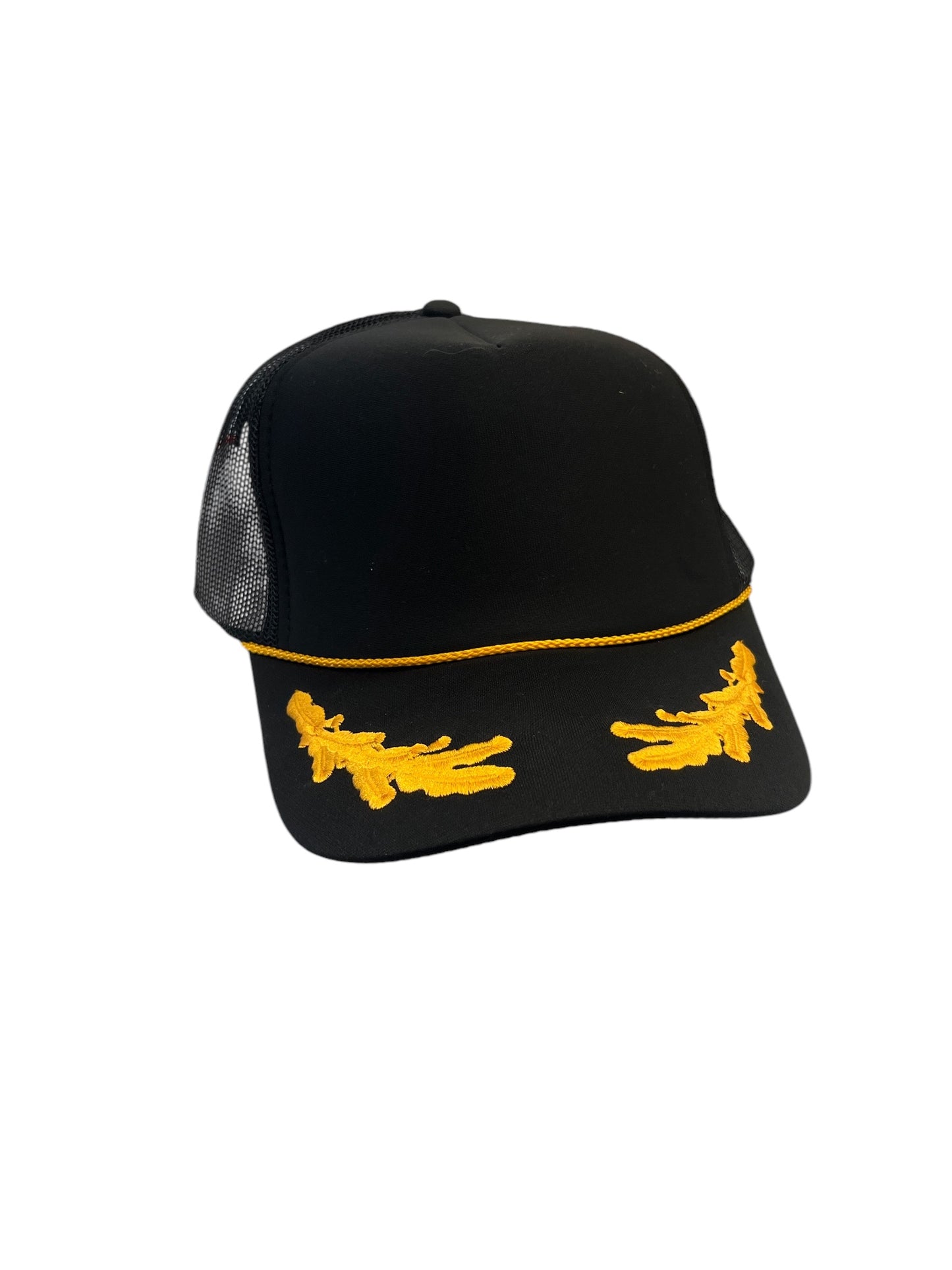 Black Captain Foam Trucker Hat