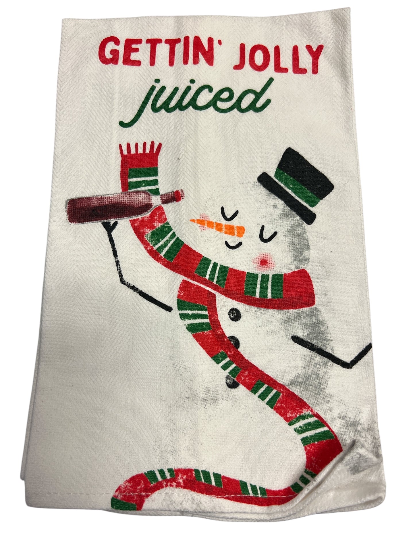 Gettin Jolly Juiced Tea Towel