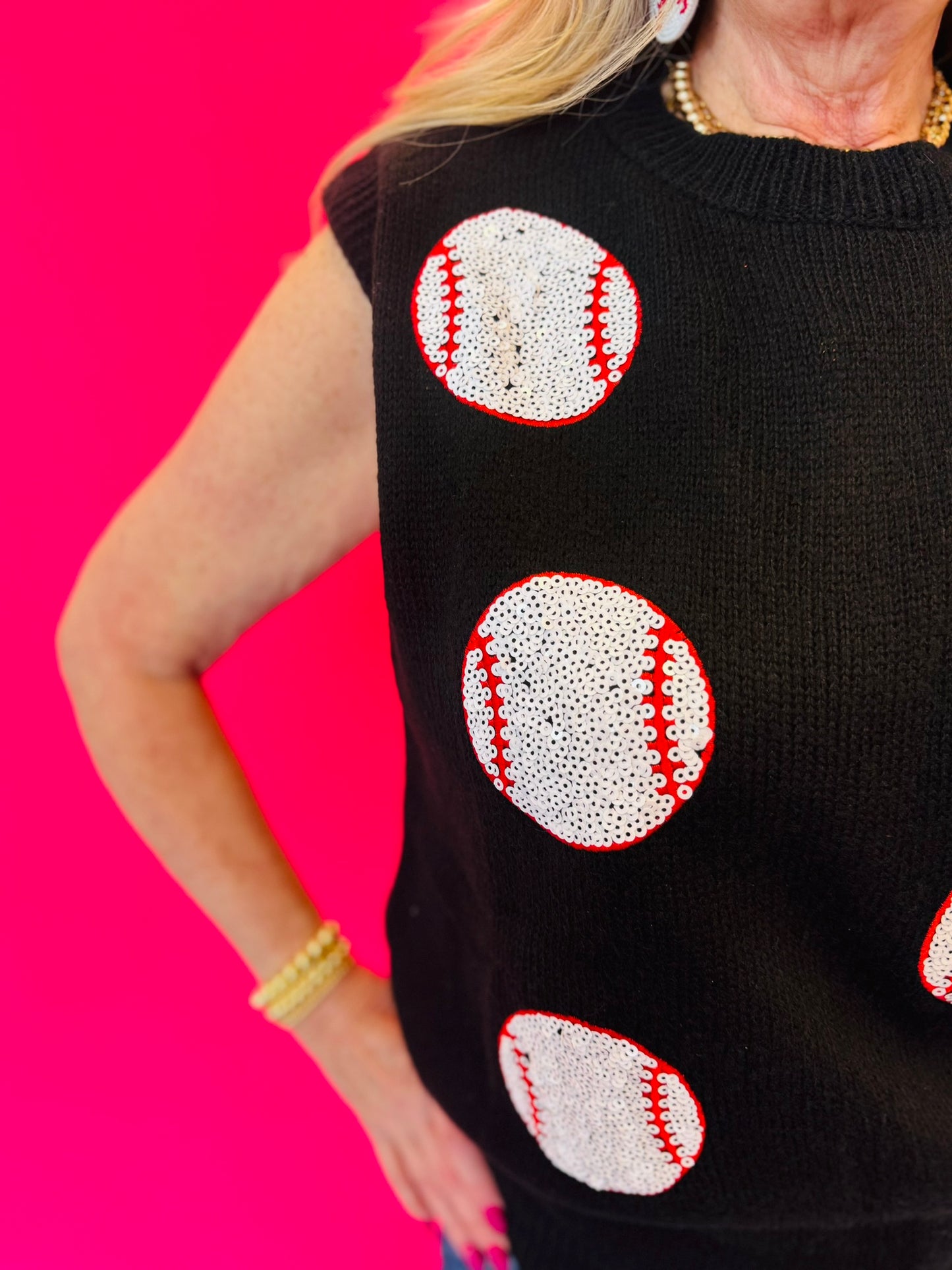 Had Me At Baseball Sweater Vest