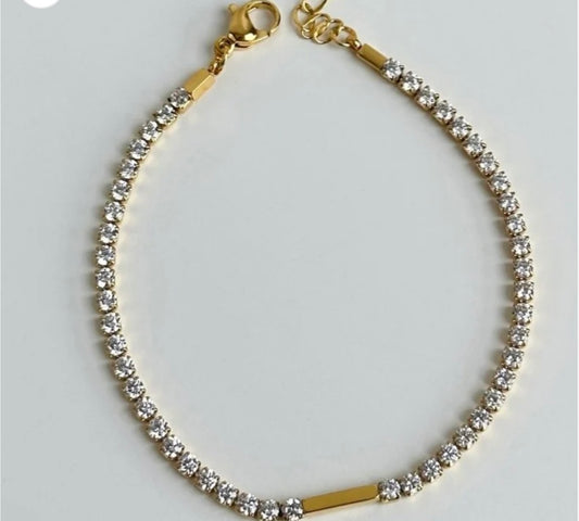 Gold Rhinestone Bracelet