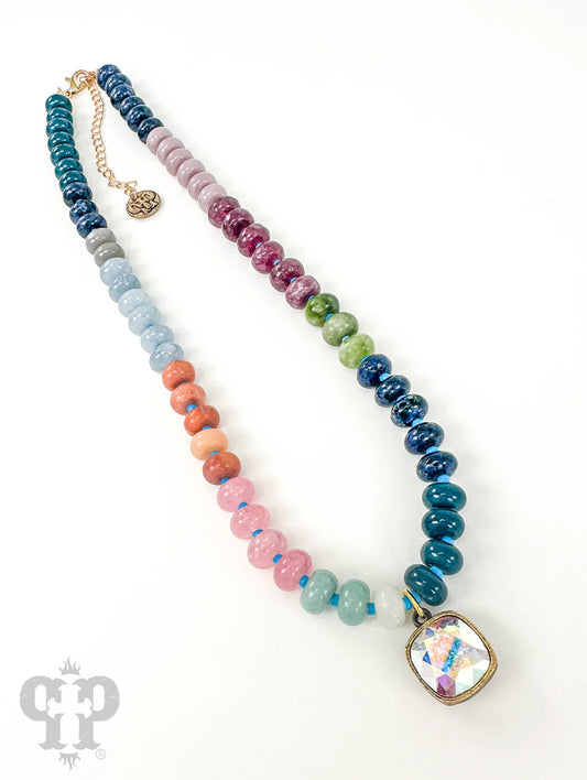 Multi Color Stone Necklace