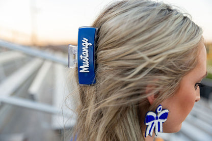 Mustangs Game Day Hair Clip