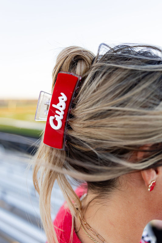 Cubs Game Day Hair Clip