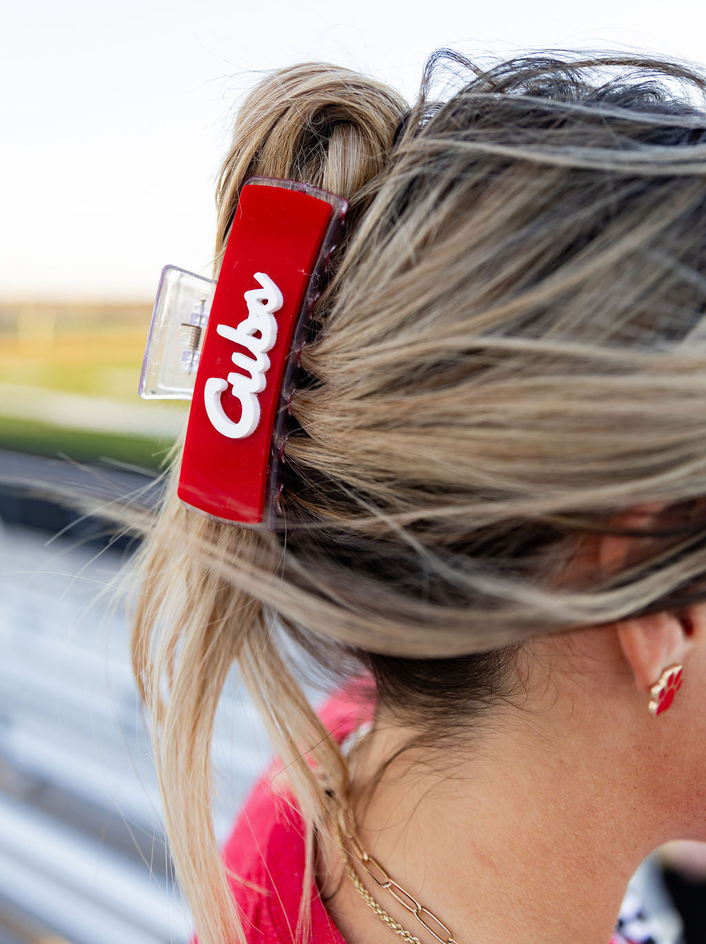 Cubs Game Day Hair Clip