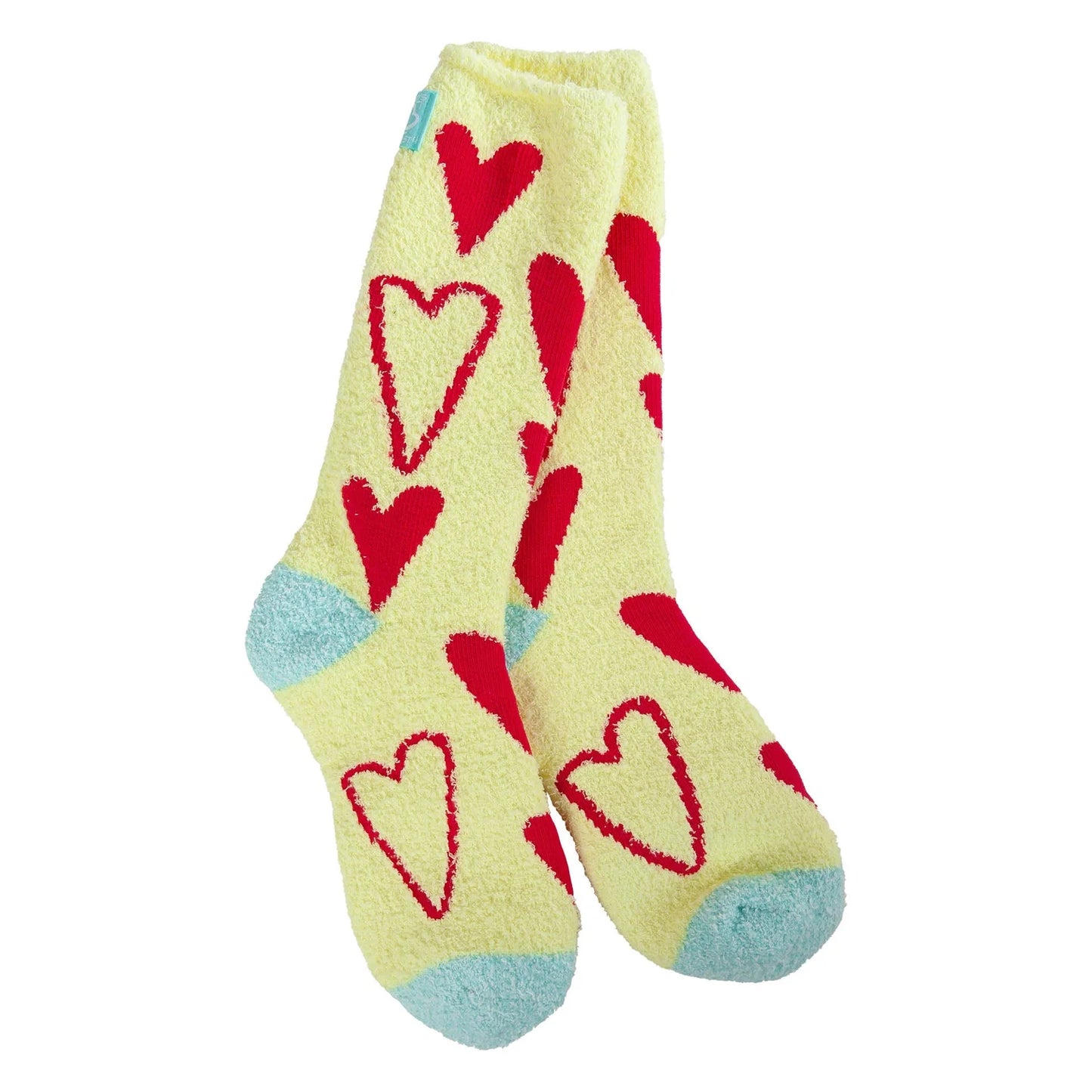 World's Softest Socks - Red Hearts