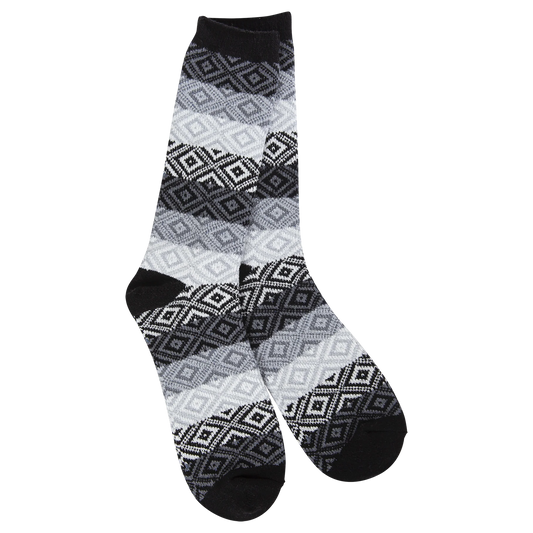 World's Softest Socks - Black Multi Sock