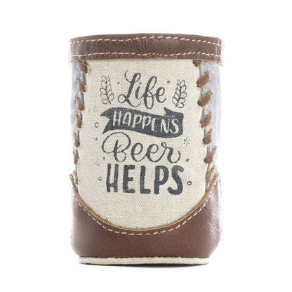 Myra Life Happens Beer Can Holder