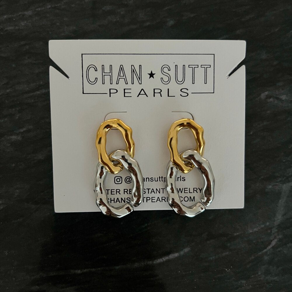 Gold & Silver Chain Earrings