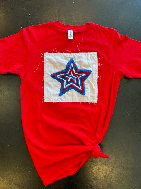 Mavis Yarn July 4th Star Tee