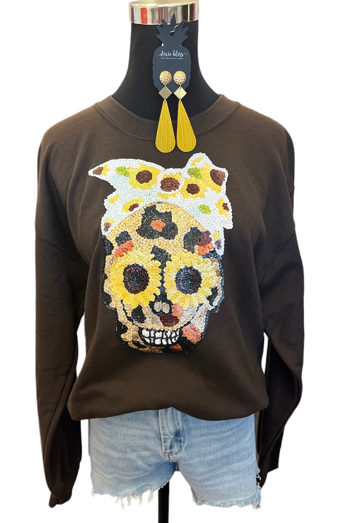 Leopard Sugar Skull Sweatshirt
