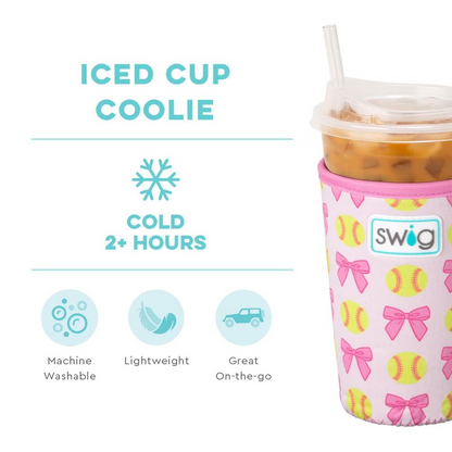 Swig Pitch Hit Run Iced Cup Coolie 22oz