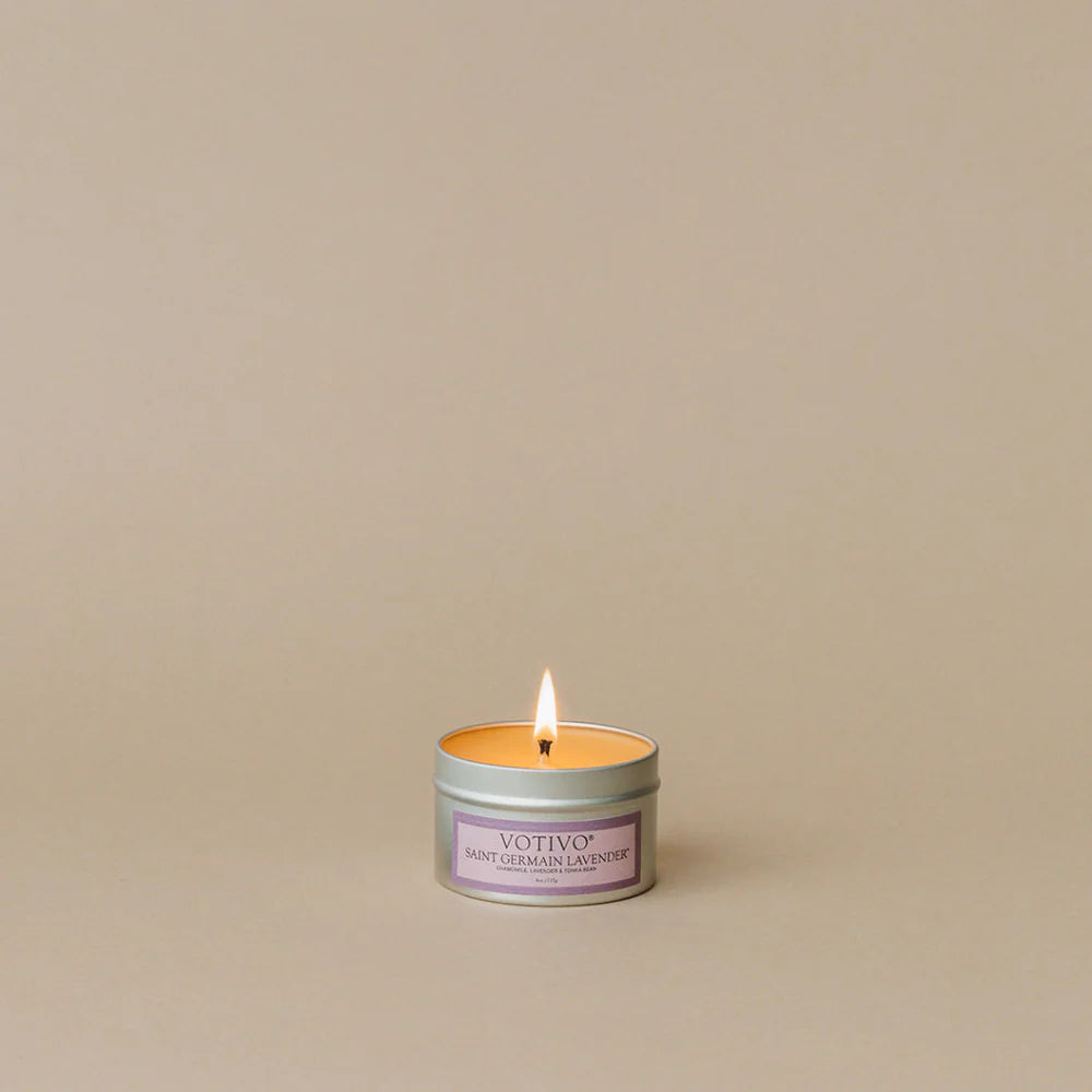 Votivo Aromatic Travel Tin Candle-Saint Germain Lavender