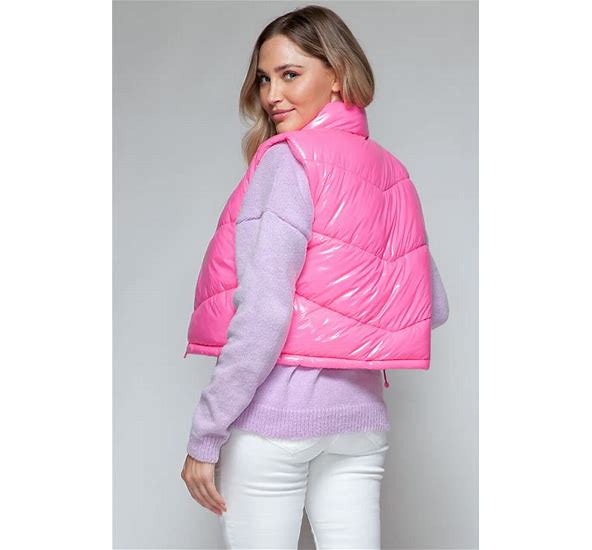 Hot Pink Puff Vest