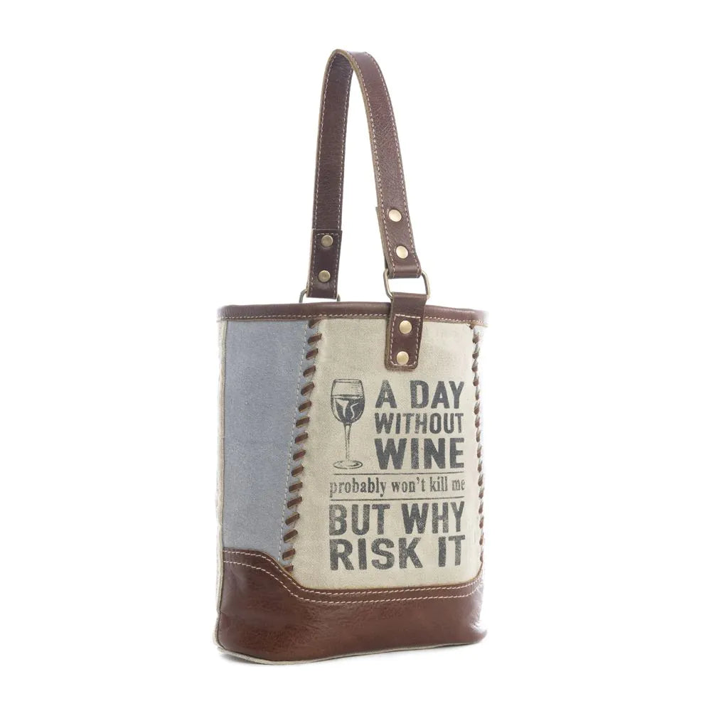 Myra Why Risk It Double Wine Bag