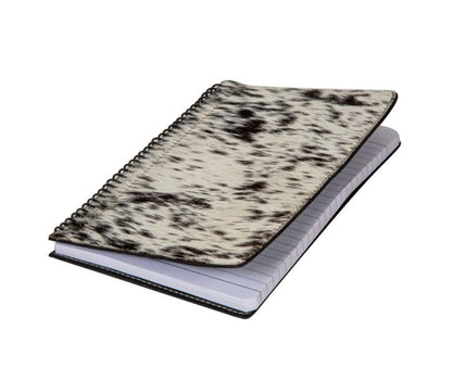 Mind Streamer Hair-on Hide Diary in Black & White