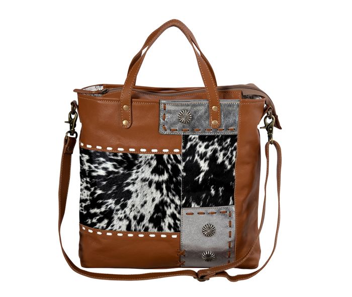 Concho Ranch Trail Canvas & Hairon Bag