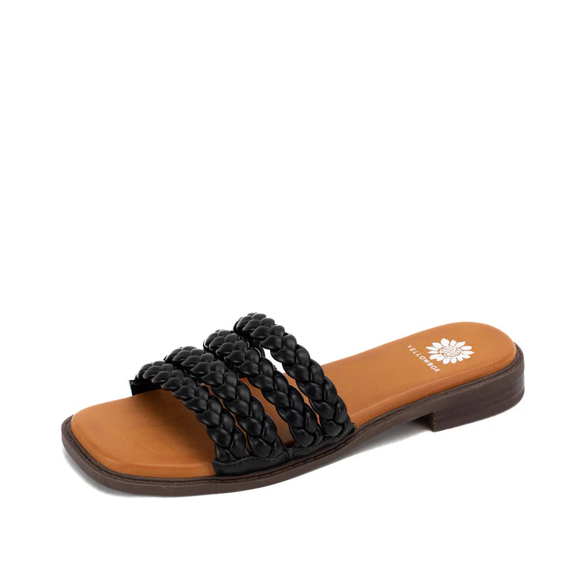 Yellow Box Black Santai Sandals