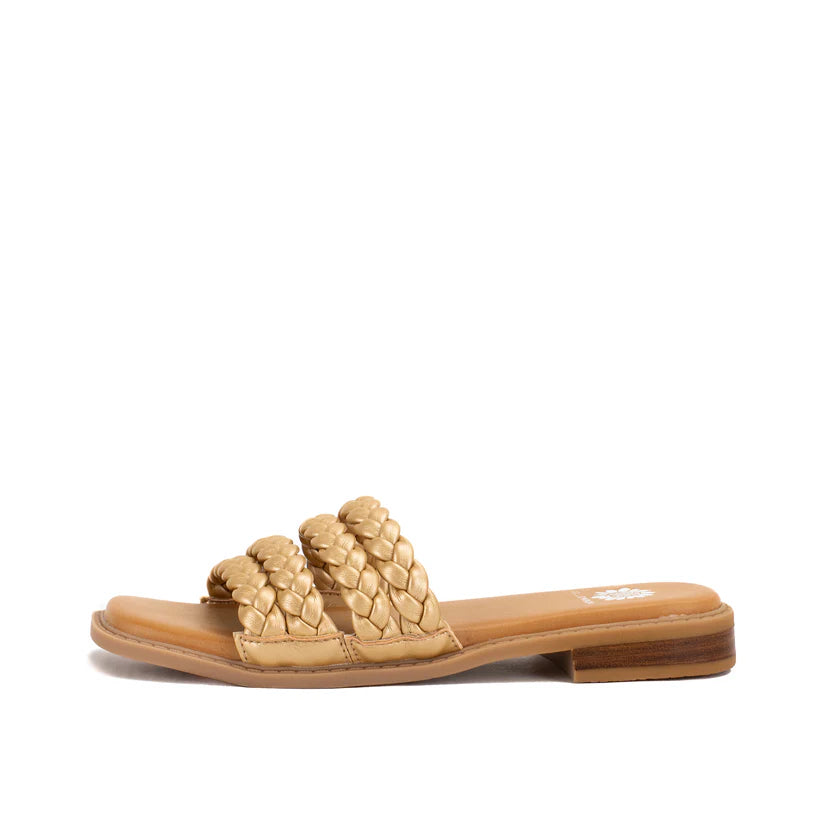 Yellow Box Gold Santai Sandals