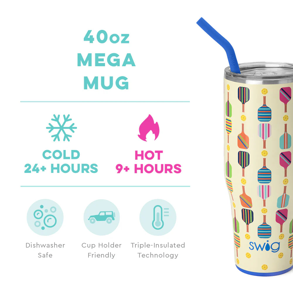 Swig Pickleball Mega Mug 40oz