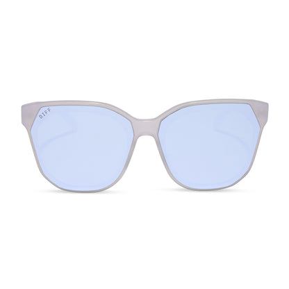 DIFF Gia Thistle + Lavender Mirror Lense Sunglasses