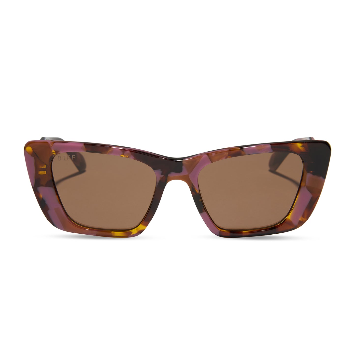 DIFF Aura Torino Tortoise + Brown Sunglasses