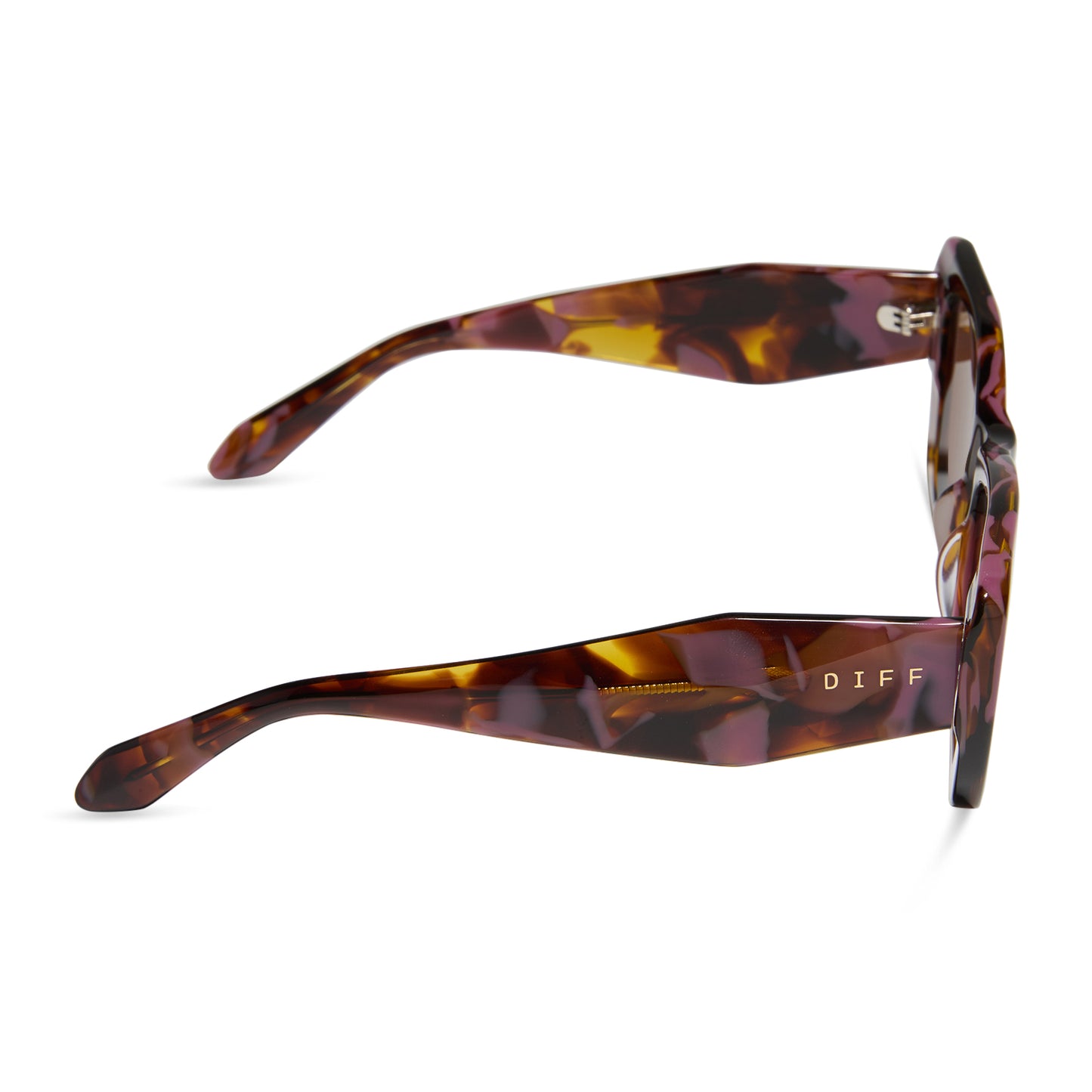 DIFF Aura Torino Tortoise + Brown Sunglasses