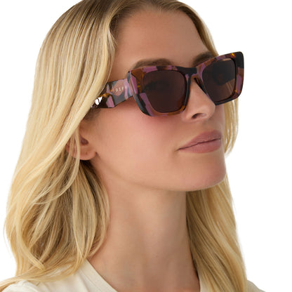 DIFF Aura Torino Tortoise + Brown Sunglasses