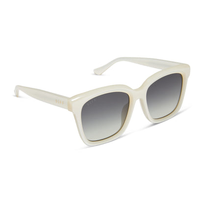 DIFF Meredith Opaline + Grey Gradient Sunglasses