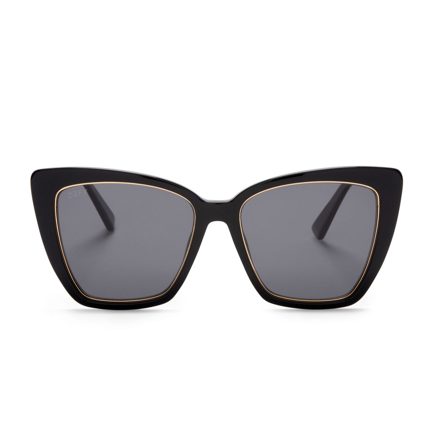 DIFF Becky IV- Black + Grey Polarized Sunglasses