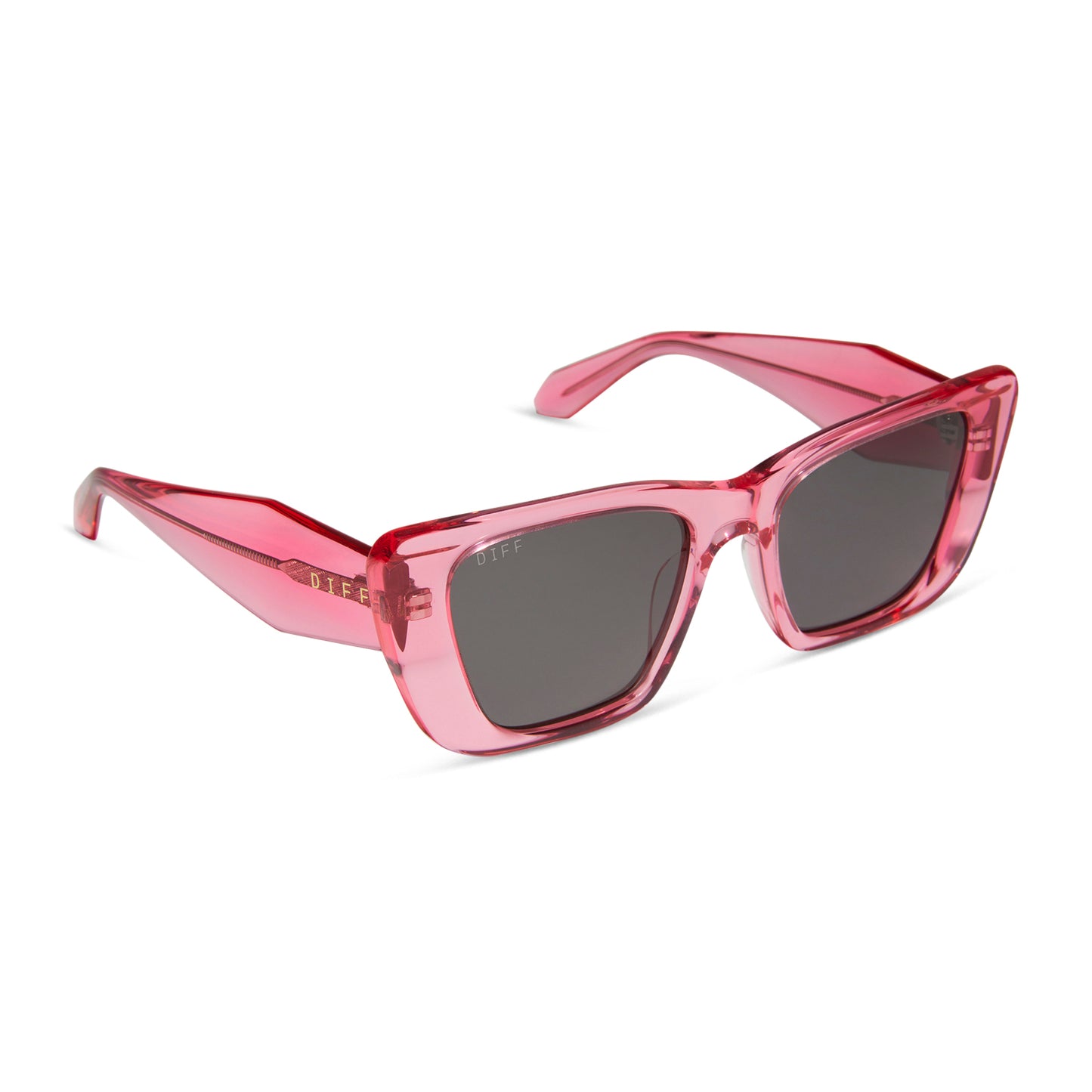 DIFF Aura Candy Pink Crystal & Grey Polarized