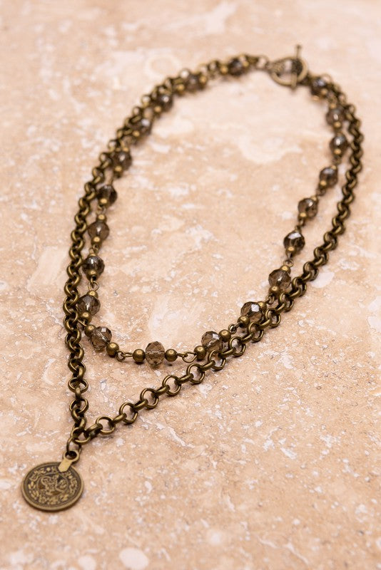 Sutton Antique Gold Necklace