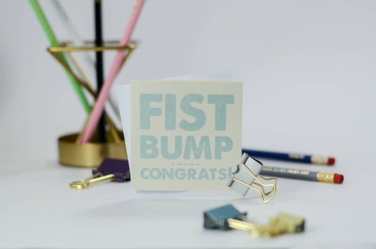 Fist Bump - Congrats Mini Card