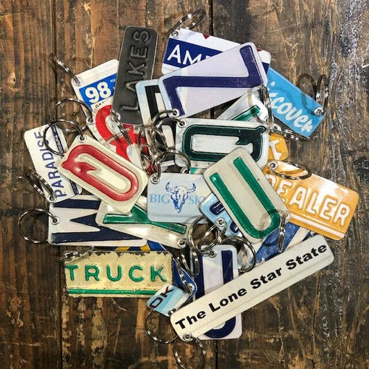 License Plate Key Fobs