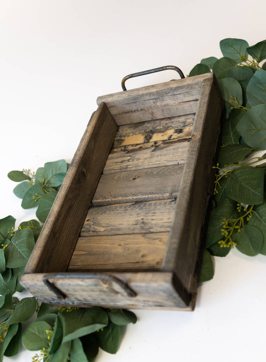 Small Distressed Wood Tray