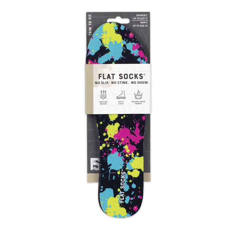 Flat Socks - Paint Splatter