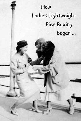 Pier Boxing Greeting Card