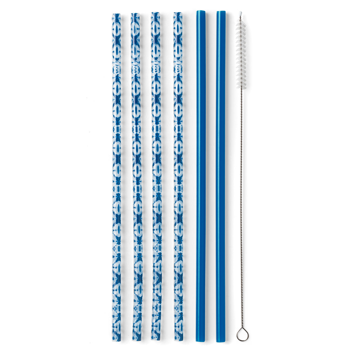 Swig Indigo Isle + Blue Reusable Straw Set