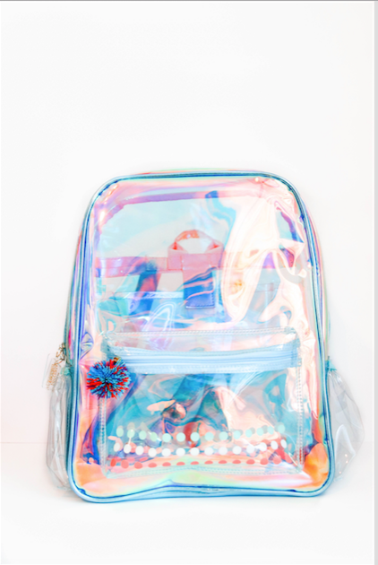 Ice Blue Iridescent Backpack
