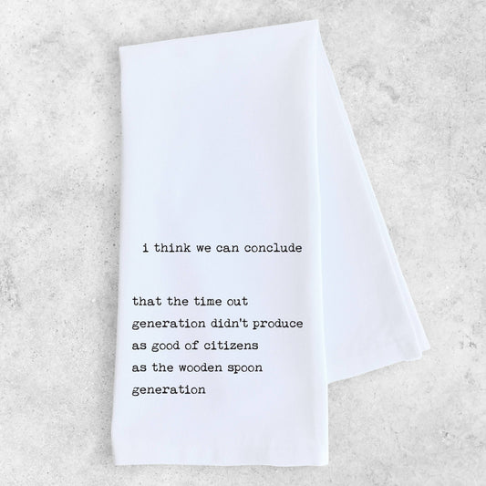 Time Out Generation Tea Towel