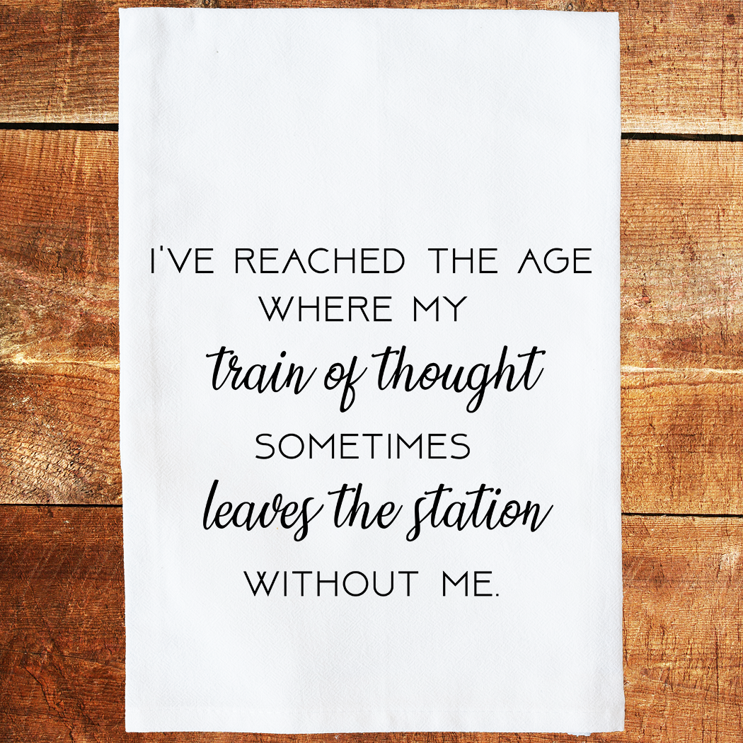 Train Of Thought Tea Towel