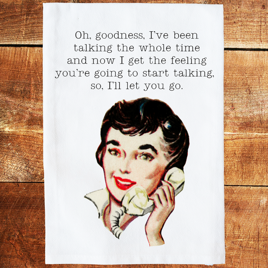 Start Talking Tea Towel